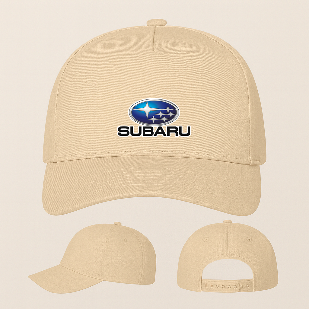 Subaru Car Five Panel Twill Snapback Cap